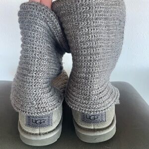 UGG Cardy Grey Knit Boots